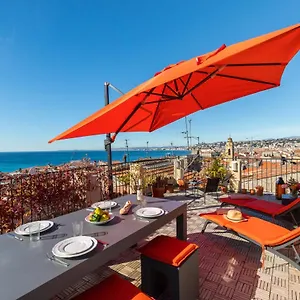 Le Chateau - The Beautiful Sight In Old Town, Private Terrace Nizza